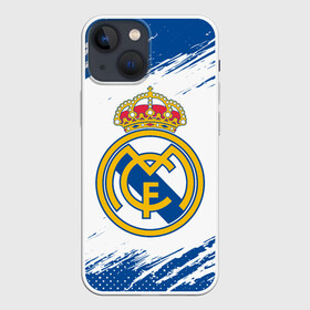 Чехол для iPhone 13 mini с принтом REAL MADRID   РЕАЛ МАДРИД в Петрозаводске,  |  | football | logo | madrid | real | realmadrid | sport | клуб | лого | логотип | логотипы | мадрид | реал | реалмадрид | символ | символы | спорт | форма | футбол | футбольная