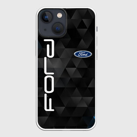 Чехол для iPhone 13 mini с принтом FORD в Петрозаводске,  |  | ford | авто | автомобиль | логотип | марка | машина | надпись | текстура | форд