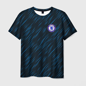 Мужская футболка 3D с принтом Челси | Chelsea в Петрозаводске, 100% полиэфир | прямой крой, круглый вырез горловины, длина до линии бедер | 