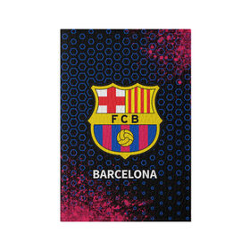 Обложка для паспорта матовая кожа с принтом BARCELONA / БАРСЕЛОНА в Петрозаводске, натуральная матовая кожа | размер 19,3 х 13,7 см; прозрачные пластиковые крепления | barca | barcelona | barsa | barselona | fcb | logo | messi | барса | барселона | знак | клуб | лого | логотип | логотипы | месси | символ | символы | футбол | футбольная | футбольный