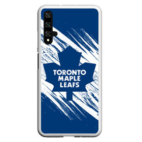 Чехол для Honor 20 с принтом Toronto Maple Leafs, в Петрозаводске, Силикон | Область печати: задняя сторона чехла, без боковых панелей | Тематика изображения на принте: hockey | maple leafs | nhl | toronto | toronto maple leafs | usa | мейпл лифс | нхл | спорт | сша | торонто | торонто мейпл лифс | хоккей | шайба