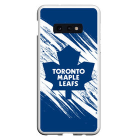 Чехол для Samsung S10E с принтом Toronto Maple Leafs, в Петрозаводске, Силикон | Область печати: задняя сторона чехла, без боковых панелей | Тематика изображения на принте: hockey | maple leafs | nhl | toronto | toronto maple leafs | usa | мейпл лифс | нхл | спорт | сша | торонто | торонто мейпл лифс | хоккей | шайба