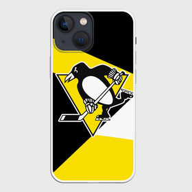 Чехол для iPhone 13 mini с принтом Pittsburgh Penguins Exclusive в Петрозаводске,  |  | hockey | nhl | penguins | pittsburg | pittsburgh | pittsburgh penguins | usa | нхл | пингвинз | питтсбург | питтсбург пингвинз | спорт | сша | хоккей | шайба