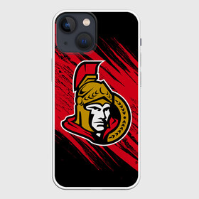 Чехол для iPhone 13 mini с принтом Оттава Сенаторз в Петрозаводске,  |  | hockey | nhl | ottawa | ottawa senators | senators | usa | нхл | оттава | оттава сенаторз | сенаторз | спорт | сша | хоккей | шайба