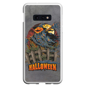 Чехол для Samsung S10E с принтом Hall-Ween в Петрозаводске, Силикон | Область печати: задняя сторона чехла, без боковых панелей | Тематика изображения на принте: art | арт | графика | ужасы | хэллоуин