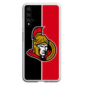 Чехол для Honor 20 с принтом Ottawa Senators в Петрозаводске, Силикон | Область печати: задняя сторона чехла, без боковых панелей | Тематика изображения на принте: hockey | nhl | ottawa | ottawa senators | senators | usa | нхл | оттава | оттава сенаторз | сенаторз | спорт | сша | хоккей | шайба