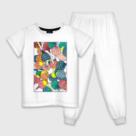 Детская пижама хлопок с принтом Чупа чупсы в Петрозаводске, 100% хлопок |  брюки и футболка прямого кроя, без карманов, на брюках мягкая резинка на поясе и по низу штанин
 | конфеты | сладкое | сладости | чупа чупс | яркие цвета