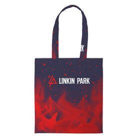 Шоппер 3D с принтом LINKIN PARK / ЛИНКИН ПАРК в Петрозаводске, 100% полиэстер | Плотность: 200 г/м2; Размер: 34×35 см; Высота лямок: 30 см | linkin | linkinpark | logo | lp | music | park | rock | линкин | линкинпарк | лого | логотип | логотипы | лп | музыка | парк | рок | символ