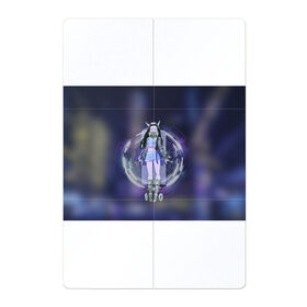 Магнитный плакат 2Х3 с принтом Nezuko Cyberpunk в Петрозаводске, Полимерный материал с магнитным слоем | 6 деталей размером 9*9 см | Тематика изображения на принте: cyberpunk | demon slayer | kamado | kimetsu no aiba | nezuko | камадо | киберпанк | незуко