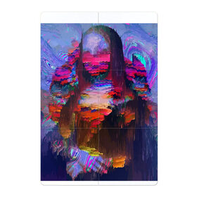 Магнитный плакат 2Х3 с принтом Mona Lisa в Петрозаводске, Полимерный материал с магнитным слоем | 6 деталей размером 9*9 см | art | color | composition | glitch | masterpiece | picture | vanguard | авангард | глитч | джоконда | искусство | картина | произведение | цвет | шедевр