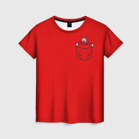 Женская футболка 3D с принтом УГАНДА НАКЛЗ в Петрозаводске, 100% полиэфир ( синтетическое хлопкоподобное полотно) | прямой крой, круглый вырез горловины, длина до линии бедер | knuckles | meme | кнаклз | мемы | наклз | соник