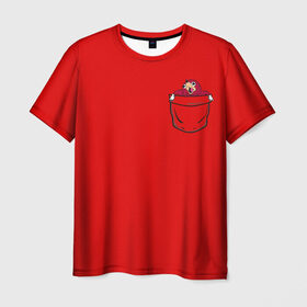 Мужская футболка 3D с принтом УГАНДА НАКЛЗ в Петрозаводске, 100% полиэфир | прямой крой, круглый вырез горловины, длина до линии бедер | Тематика изображения на принте: knuckles | meme | кнаклз | мемы | наклз | соник