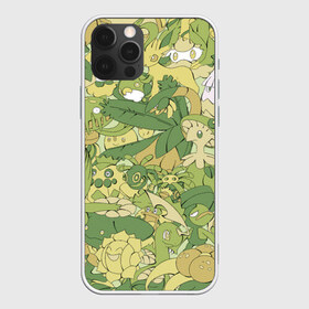 Чехол для iPhone 12 Pro Max с принтом Травяные покемоны в Петрозаводске, Силикон |  | pokemon | pokemon go | арт | покемон | покемоны | рисунок