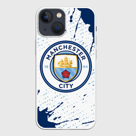 Чехол для iPhone 13 mini с принтом MANCHESTER CITY Манчестер Сити в Петрозаводске,  |  | Тематика изображения на принте: city | club | footbal | logo | manchester | знак | клуб | логотип | логотипы | манчестер | символ | символы | сити | форма | футбол | футбольная | футбольный