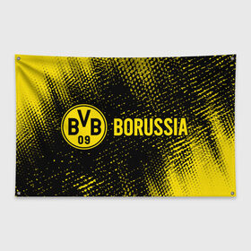 Флаг-баннер с принтом BORUSSIA / Боруссия в Петрозаводске, 100% полиэстер | размер 67 х 109 см, плотность ткани — 95 г/м2; по краям флага есть четыре люверса для крепления | borussia | club | dortmund | footbal | logo | боруссия | дортмунд | знак | клуб | логотип | логотипы | символ | символы | форма | футбол | футбольная | футбольный