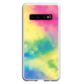 Чехол для Samsung Galaxy S10 с принтом Tie-Dye в Петрозаводске, Силикон | Область печати: задняя сторона чехла, без боковых панелей | dye | multicolor | tie | trend | акварель | брызги | градиент | дай | колор | краски | красочная | мульти | потёки | пятна | радуга | радужная | тай | тайдай | текстура | тренд | хиппи