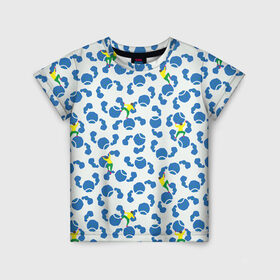 Детская футболка 3D с принтом Скалолазы в Петрозаводске, 100% гипоаллергенный полиэфир | прямой крой, круглый вырез горловины, длина до линии бедер, чуть спущенное плечо, ткань немного тянется | арт | жёлтый | зеленый | рисунок | синий | скалолаз | скалолазание | скалолазы