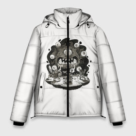 Мужская зимняя куртка 3D с принтом Монстр-Джими в Петрозаводске, верх — 100% полиэстер; подкладка — 100% полиэстер; утеплитель — 100% полиэстер | длина ниже бедра, свободный силуэт Оверсайз. Есть воротник-стойка, отстегивающийся капюшон и ветрозащитная планка. 

Боковые карманы с листочкой на кнопках и внутренний карман на молнии. | белая | дьявол | монстр | прикольная | принт | страшная | циклоп