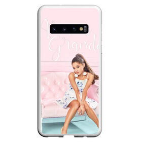 Чехол для Samsung Galaxy S10 с принтом Ariana Grande в Петрозаводске, Силикон | Область печати: задняя сторона чехла, без боковых панелей | ariana grande | grande | music | pink | school | актриса | ариана гранде | грандэ | музыка | певица | розовый | уроки | школа