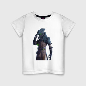 Детская футболка хлопок с принтом The plague doctor в Петрозаводске, 100% хлопок | круглый вырез горловины, полуприлегающий силуэт, длина до линии бедер | 