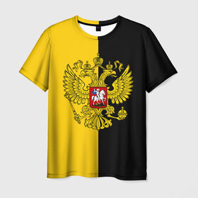 Мужская футболка 3D с принтом Российская Империя в Петрозаводске, 100% полиэфир | прямой крой, круглый вырез горловины, длина до линии бедер | russia | герб | империя | имперский | патриот | патриотизм | российская | россия | русский | страны | флаг | я русский