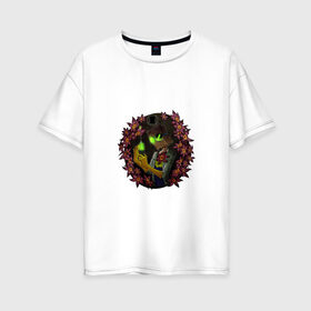 Женская футболка хлопок Oversize с принтом The virus 19-2 в Петрозаводске, 100% хлопок | свободный крой, круглый ворот, спущенный рукав, длина до линии бедер
 | covid 19 | doctor | вакцина | коронавирус | сидим дома