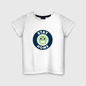 Детская футболка хлопок с принтом The virus 19-21 в Петрозаводске, 100% хлопок | круглый вырез горловины, полуприлегающий силуэт, длина до линии бедер | covid 19 | doctor | вакцина | коронавирус | сидим дома