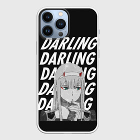 Чехол для iPhone 13 Pro Max с принтом Daling Zero Two monochrome в Петрозаводске,  |  | 002 | 02 | ahegao | anime | darling | franx | franxx | girl | girls | in | senpai | the | two | waifu | zero | zerotwo | аниме | ахегао | вайфу | девушка | семпай | сенпай | тян