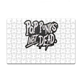 Пазл магнитный 126 элементов с принтом Pop Punks Not Dead в Петрозаводске, полимерный материал с магнитным слоем | 126 деталей, размер изделия —  180*270 мм | 