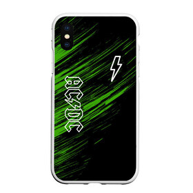 Чехол для iPhone XS Max матовый с принтом AC/DC в Петрозаводске, Силикон | Область печати: задняя сторона чехла, без боковых панелей | ac dc | acdc | music | rock | ас дс | асдс | группа | музыка | рок.