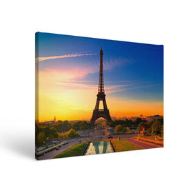 Холст прямоугольный с принтом Эйфелева башня в Петрозаводске, 100% ПВХ |  | paris | башня | париж | франция | эйфелева башня