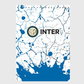 Скетчбук с принтом INTER / Интер в Петрозаводске, 100% бумага
 | 48 листов, плотность листов — 100 г/м2, плотность картонной обложки — 250 г/м2. Листы скреплены сверху удобной пружинной спиралью | Тематика изображения на принте: club | footbal | inter | internazionale | logo | milan | знак | интер | интернационале | клуб | логотип | логотипы | милан | символ | символы | форма | футбол | футбольная | футбольный