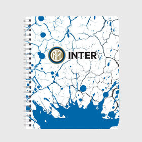 Тетрадь с принтом INTER / Интер в Петрозаводске, 100% бумага | 48 листов, плотность листов — 60 г/м2, плотность картонной обложки — 250 г/м2. Листы скреплены сбоку удобной пружинной спиралью. Уголки страниц и обложки скругленные. Цвет линий — светло-серый
 | Тематика изображения на принте: club | footbal | inter | internazionale | logo | milan | знак | интер | интернационале | клуб | логотип | логотипы | милан | символ | символы | форма | футбол | футбольная | футбольный