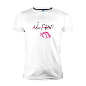 Мужская футболка хлопок Slim с принтом LIL PEEP (front & back) в Петрозаводске, 92% хлопок, 8% лайкра | приталенный силуэт, круглый вырез ворота, длина до линии бедра, короткий рукав | lil peep | lil peep art | logo lil peep | love | rap | альбомы | лил пип | лове | лого | логтип | любовь | музыка | музыкант | паук | певец | рэп | рэпер | скорпион