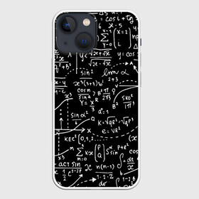 Чехол для iPhone 13 mini с принтом Формулы в Петрозаводске,  |  | Тематика изображения на принте: алгебра | математика | математические формулы | наука | научные формулы | формулы