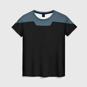Женская футболка 3D с принтом Звездный Admiral JL (Z) в Петрозаводске, 100% полиэфир ( синтетическое хлопкоподобное полотно) | прямой крой, круглый вырез горловины, длина до линии бедер | 