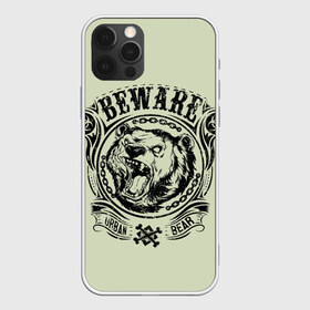 Чехол для iPhone 12 Pro Max с принтом Баварский медведь в Петрозаводске, Силикон |  | Тематика изображения на принте: баварский медведь | медведь. | оскал медведя