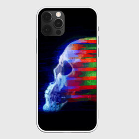 Чехол для iPhone 12 Pro Max с принтом Glitch skull в Петрозаводске, Силикон |  | Тематика изображения на принте: color | glitch | paint | skull | vanguard | авангард | глитч | краска | цвет | череп