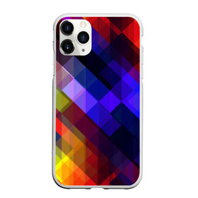 Чехол для iPhone 11 Pro Max матовый с принтом Горен в Петрозаводске, Силикон |  | abstraction | colorful | cubes | obliquely | stripes | texture | абстракция | кубы | наискось | полосы | разноцветный | текстура