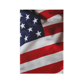 Обложка для паспорта матовая кожа с принтом США | USA в Петрозаводске, натуральная матовая кожа | размер 19,3 х 13,7 см; прозрачные пластиковые крепления | Тематика изображения на принте: states | united | usa | америка | америки | герб | северная | соединенные | сша | флаг | штаты | южная