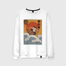 Мужской свитшот хлопок с принтом Samurai Surfing в Петрозаводске, 100% хлопок |  | art | big | great | hokusai | illustration | japan | japanese | kanagawa | retrowave | sumo | surf | tsunami | vaportave | wave | yamato | гравюра | иллюстрация | искусство | самурай | серфинг | сумо | укиё э | цунами | ямато э | япония | японс