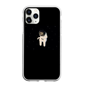 Чехол для iPhone 11 Pro Max матовый с принтом Космический ленивец в Петрозаводске, Силикон |  | животные | звезды | космос | ленивец | музыка | одиночество | умиротворение