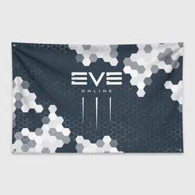 Флаг-баннер с принтом EVE ONLINE / ИВ ОНЛАЙН в Петрозаводске, 100% полиэстер | размер 67 х 109 см, плотность ткани — 95 г/м2; по краям флага есть четыре люверса для крепления | echo | echoes | eve | game | games | logo | online | space | ев онлайн | ев эхо | еве | ив онлайн | ив эхо | игра | игры | космос | лого | логотип | логотипы | онлайн | символ | символы | эхо | эхос