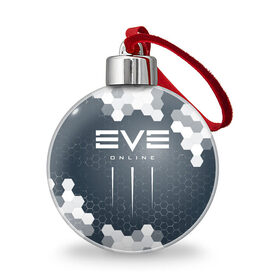 Ёлочный шар с принтом EVE ONLINE / ИВ ОНЛАЙН в Петрозаводске, Пластик | Диаметр: 77 мм | echo | echoes | eve | game | games | logo | online | space | ев онлайн | ев эхо | еве | ив онлайн | ив эхо | игра | игры | космос | лого | логотип | логотипы | онлайн | символ | символы | эхо | эхос