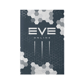 Обложка для паспорта матовая кожа с принтом EVE ONLINE / ИВ ОНЛАЙН в Петрозаводске, натуральная матовая кожа | размер 19,3 х 13,7 см; прозрачные пластиковые крепления | echo | echoes | eve | game | games | logo | online | space | ев онлайн | ев эхо | еве | ив онлайн | ив эхо | игра | игры | космос | лого | логотип | логотипы | онлайн | символ | символы | эхо | эхос