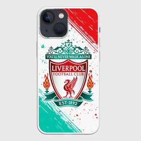 Чехол для iPhone 13 mini с принтом LIVERPOOL   Ливерпуль в Петрозаводске,  |  | club | footbal | liverpool | logo | знак | клуб | ливерпуль | логотип | логотипы | символ | символы | форма | футбол | футбольная | футбольный