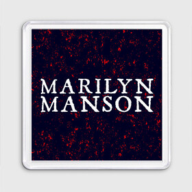 Магнит 55*55 с принтом MARILYN MANSON / М. МЭНСОН в Петрозаводске, Пластик | Размер: 65*65 мм; Размер печати: 55*55 мм | logo | manson | marilyn | music | rock | группа | лого | логотип | логотипы | менсон | мерилин | мерлин | музыка | мэнсон | мэрилин | рок | символ