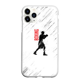 Чехол для iPhone 11 Pro матовый с принтом Бокс в Петрозаводске, Силикон |  | boxing | боец | бои | бокс | боксер | единоборства | спорт | стойка | тренировка