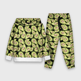 Детский костюм 3D (с толстовкой) с принтом Авокадо в Петрозаводске,  |  | avocado | avokado | pattern | pattern avocado | авакадо | авокадо | овокадо | патерн | патерн авокадо | паттерн | паттерн авокадо | персея | растения | рисунок | фон авокадо | фрукт | фрукты