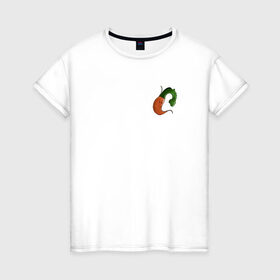 Женская футболка хлопок с принтом Грустная морковка в Петрозаводске, 100% хлопок | прямой крой, круглый вырез горловины, длина до линии бедер, слегка спущенное плечо | 